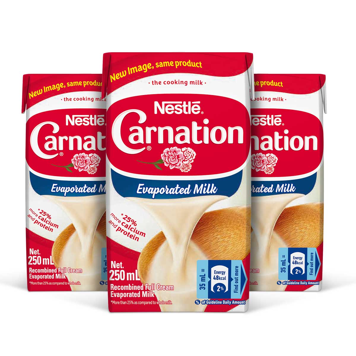 Carnation Full Cream, 250ml (3 Pack)